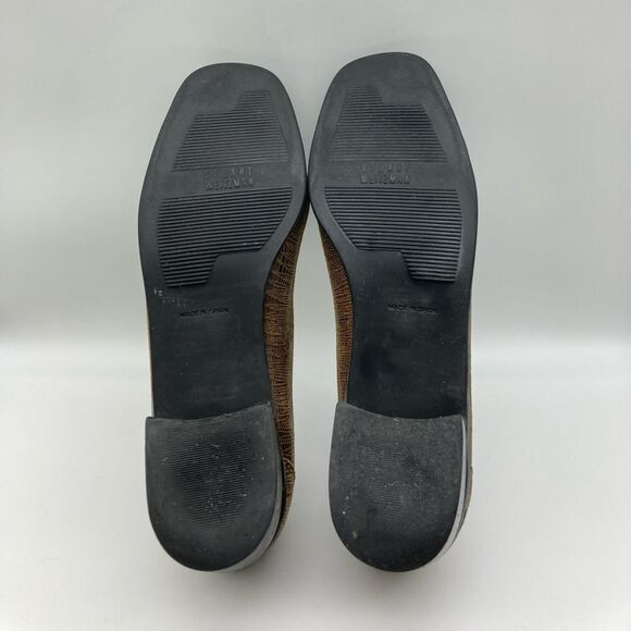 Stuart Weitzman Tassel Croc Embossed Leather Loafers 8B Spain - Picture 10 of 10